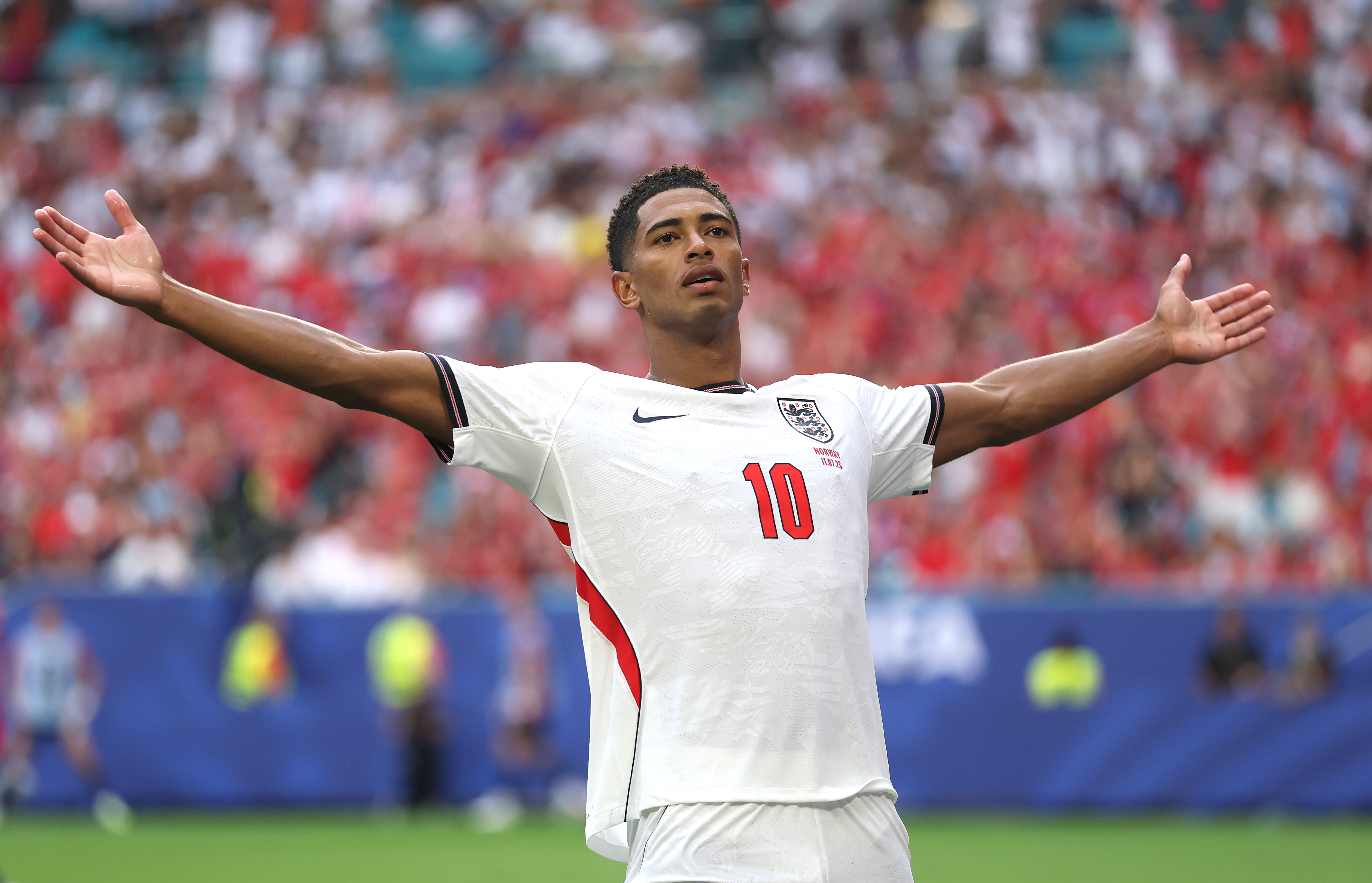 Jude Bellingham de la seleeción de Inglaterra, en un del Mundial 2026